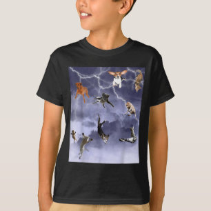 Camiseta Divertido Está Lloviendo Gatos Y Perros