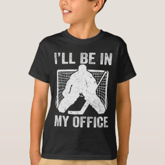 Camiseta Divertido Estaré En Mi Oficina Jugador De Hockey S
