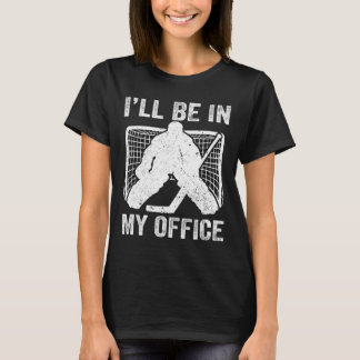 Camiseta Divertido Estaré En Mi Oficina Jugador De Hockey S