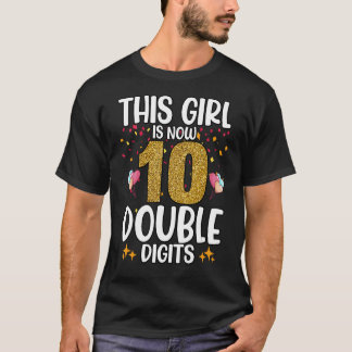 Camiseta Divertido Este Chica Es Ahora 10 Ce De Cumpleaños