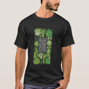 Camiseta Divertido estilo de vida vegano verde fresco basad
