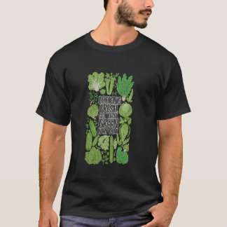 Camiseta Divertido estilo de vida vegano verde fresco basad