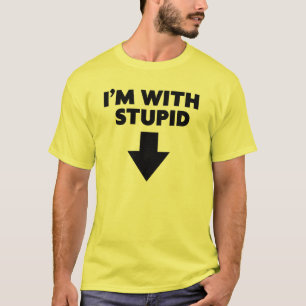 Camiseta Divertido "estoy con la camiseta" de los hombres