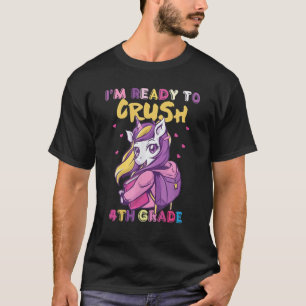 Camiseta Divertido, estoy listo para aplastar a la unicorni