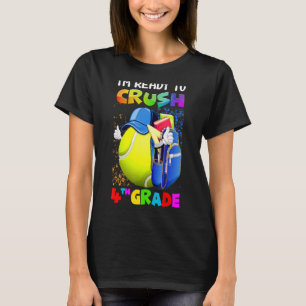 Camiseta Divertido estoy listo para aplastar al tenis de 4º