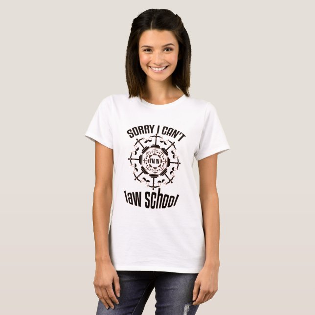 Camiseta Divertido estudiante de derecho dice (Anverso completo)