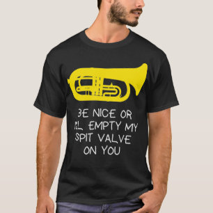 Camiseta Divertido Euphonium Déjate de comer o estar vací