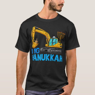 Camiseta Divertido Excavadora de Janucá Construcción Toddle