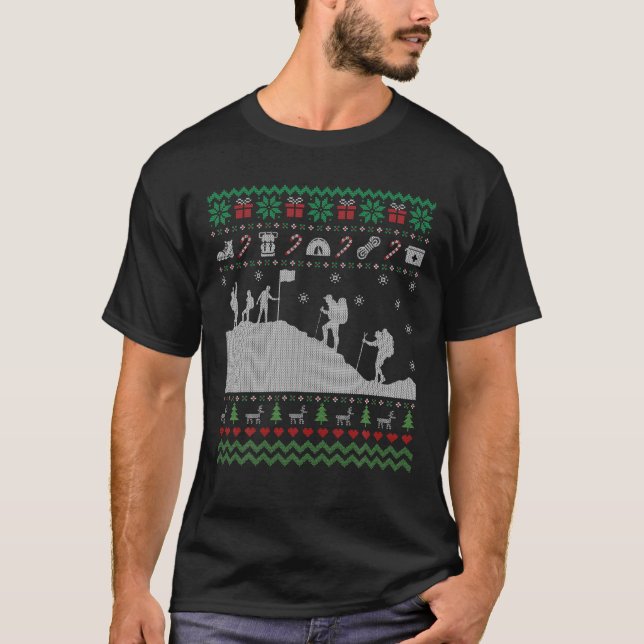 Camiseta Divertido excursión Navidades feos Dulce Regalo Pa (Anverso)
