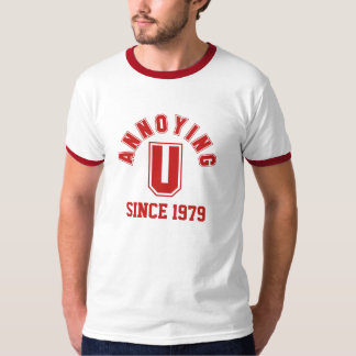 Camiseta Divertido fastidiando el té de los hombres, rojo