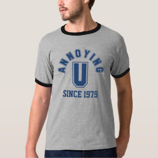 Camiseta Divertido fastidioso del té de los hombres, azul