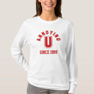Camiseta Divertido fastidioso, sudaderas, rojo