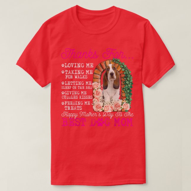 Camiseta Divertido Feliz Día de la Madre Mejor Perro Mamá C (Diseño del anverso)