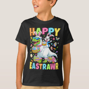 Camiseta Divertido Feliz Eastrawr Niños Pequeños T-rex Pasc