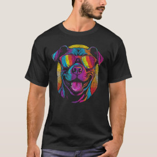 Camiseta Divertido Feliz Perro American Pit Bull Terrier Co