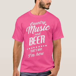 Camiseta Divertido Festival De Música De País Y Cerveza Por