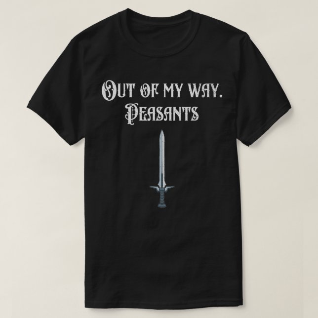 Camiseta Divertido festival renacentista fuera de mi camino (Diseño del anverso)