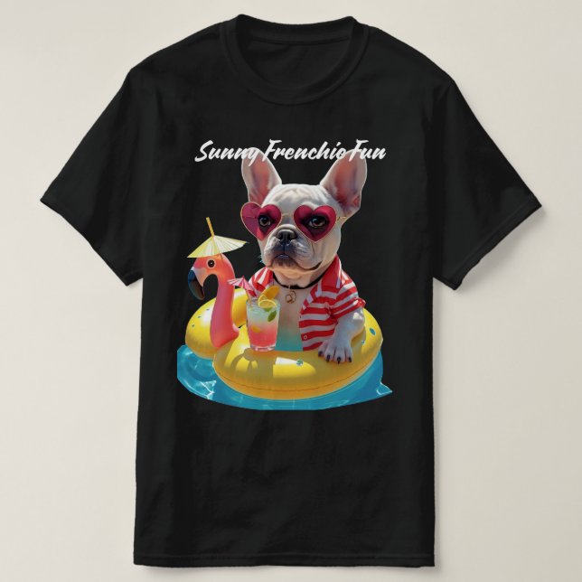 Camiseta Divertido francés soleado (Diseño del anverso)
