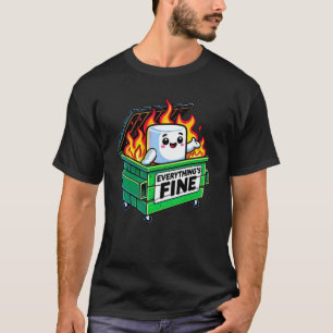 Camiseta divertido fuego de desmontador todo el malvavisco 