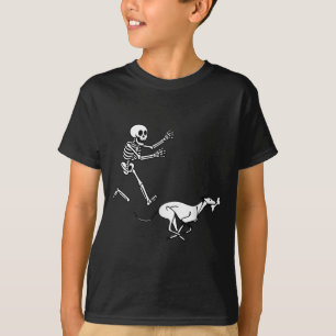 Camiseta Divertido Gante corriendo Skeleton Halloween