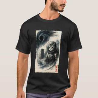Camiseta Divertido Gato Astronauta Interestelar Gatito Espa