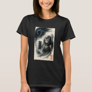 Camiseta Divertido Gato Astronauta Interestelar Gatito Espa