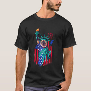 Camiseta Divertido gato siamés amante del 4 de julio Patrió