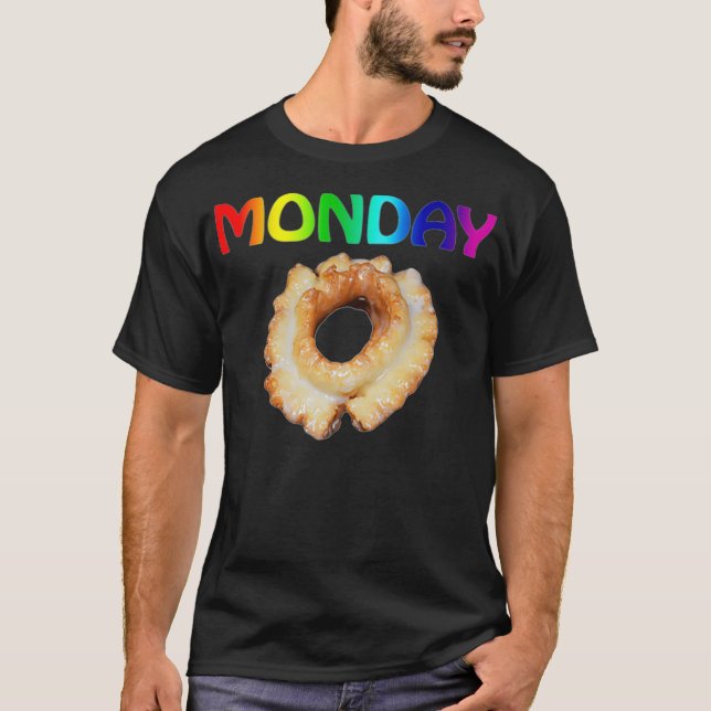 Camiseta Divertido Gay Lunes Meme de Doughnut Meme LGBTQ Or (Anverso)