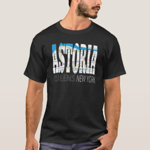 Camiseta Divertido Genial Astoria Queens Nueva York con Map
