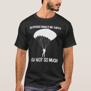 Camiseta Divertido Genial Paracaidismo Para Hombres Mujeres