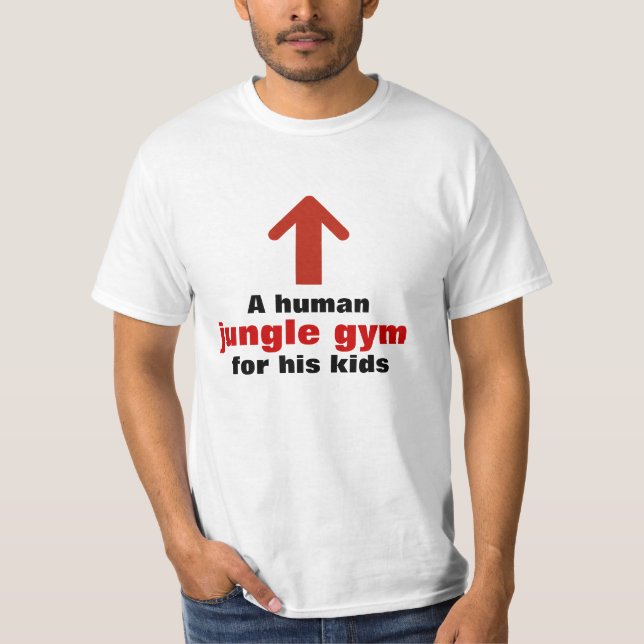Camiseta Divertido Gimnasio de la Jungla Humana Papá (Anverso)