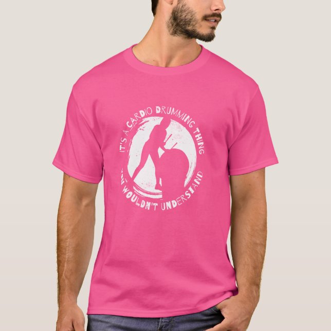 Camiseta Divertido gimnasio Ejercicio Fitness Clase Cardio  (Anverso)