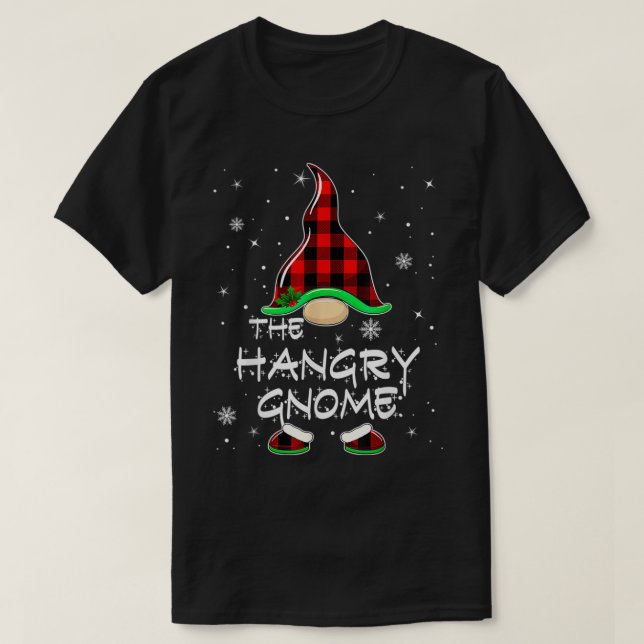 Camiseta Divertido Gnome Red Buffalo Jugó A Navidades (Diseño del anverso)