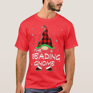 Camiseta Divertido Gnome Red Buffalo Leyendo Planteó Christ