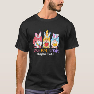 Camiseta Divertido Gnome Teach Love inspira a los profesore