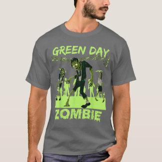 Camiseta Divertido Green Day Billie Joe Zombie gracioso