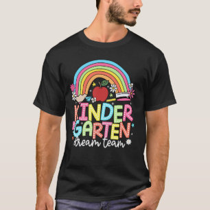 Camiseta Divertido Groovy Equipo de Sueños de Kindergarten 