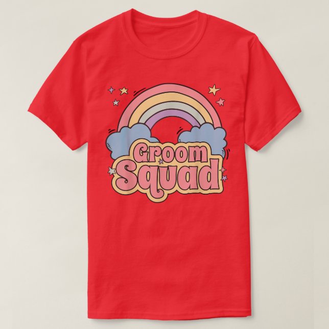 Camiseta Divertido grupo de Bacheller Party Set Groom Squad (Diseño del anverso)