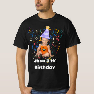 Camiseta Divertido grupo de la fiesta de cumpleaños con fot