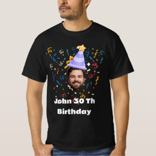 Camiseta Divertido grupo de la fiesta de cumpleaños con fot