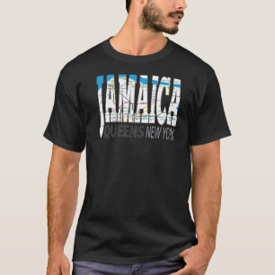 Camiseta Divertido Guay Jamaica Queens New York con mapa de
