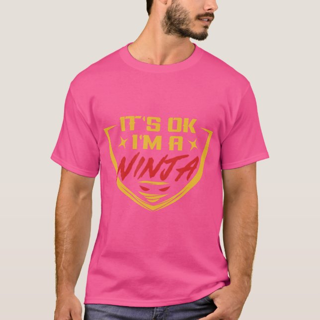 Camiseta Divertido Guerrero De Ninja, Está Bien, Soy Un Reg (Anverso)