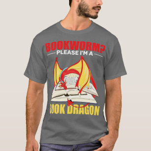 Camiseta Divertido gusano de biblioteca leyendo el arrastre