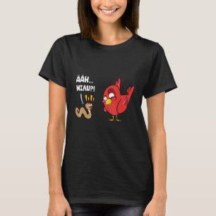 Camiseta Divertido gusano de pájaro Ahh Meow Earthworm Bird