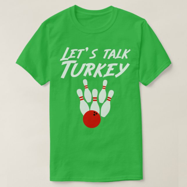 Camiseta Divertido hablemos de la pelea de Turquía T (Diseño del anverso)