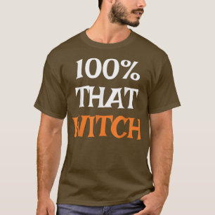 Camiseta Divertido Halloween 100 Ese traje de bruja 2524