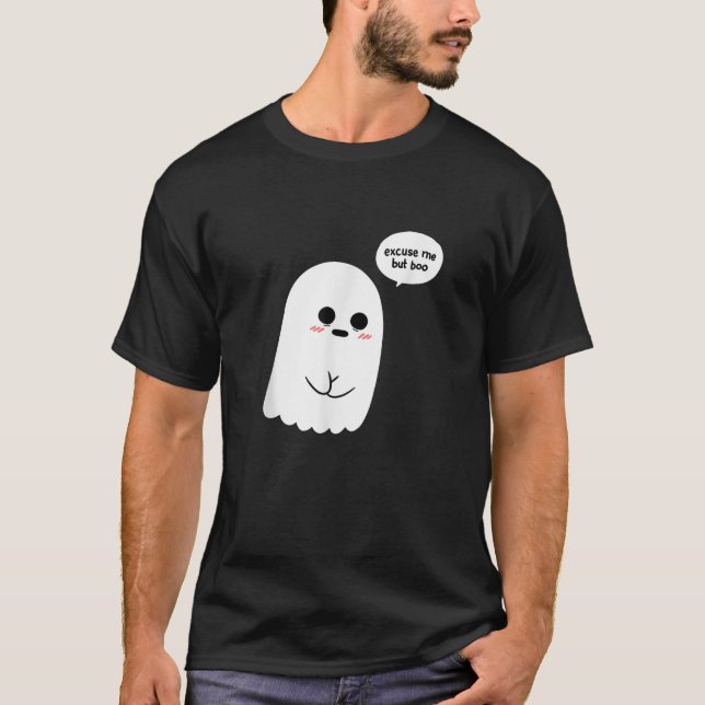 Camiseta Divertido Halloween Disculpe pero disfraz de boo (Anverso)