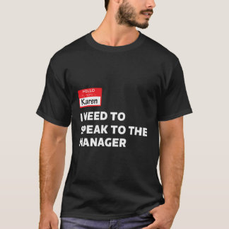 Camiseta Divertido Halloween Karen Costume Necesito Hablar