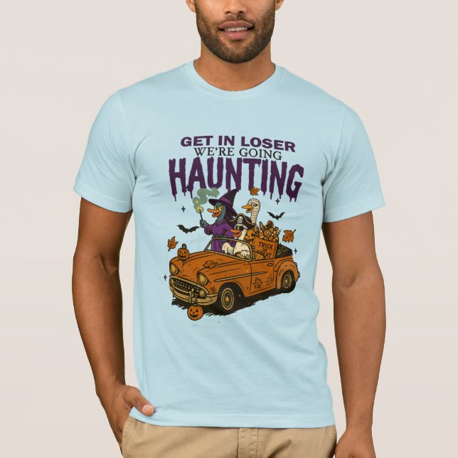 Camiseta Divertido Halloween - Métete perdedor Nos vamos a  (Anverso)