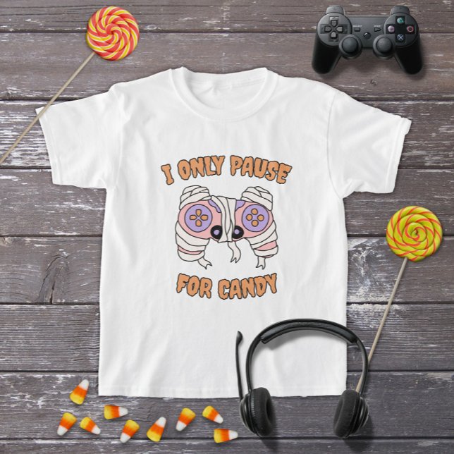Camiseta Divertido Halloween Mummy Video Game Controller (Subido por el creador)